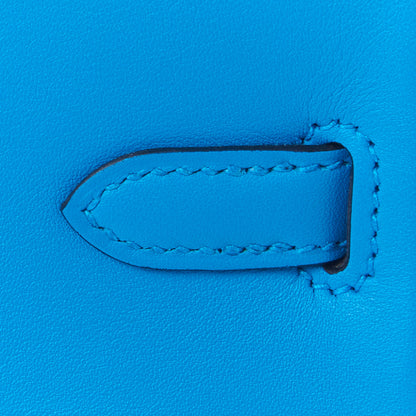 Hermes Swift Birkin 25 Bleu Frida 10 of 32