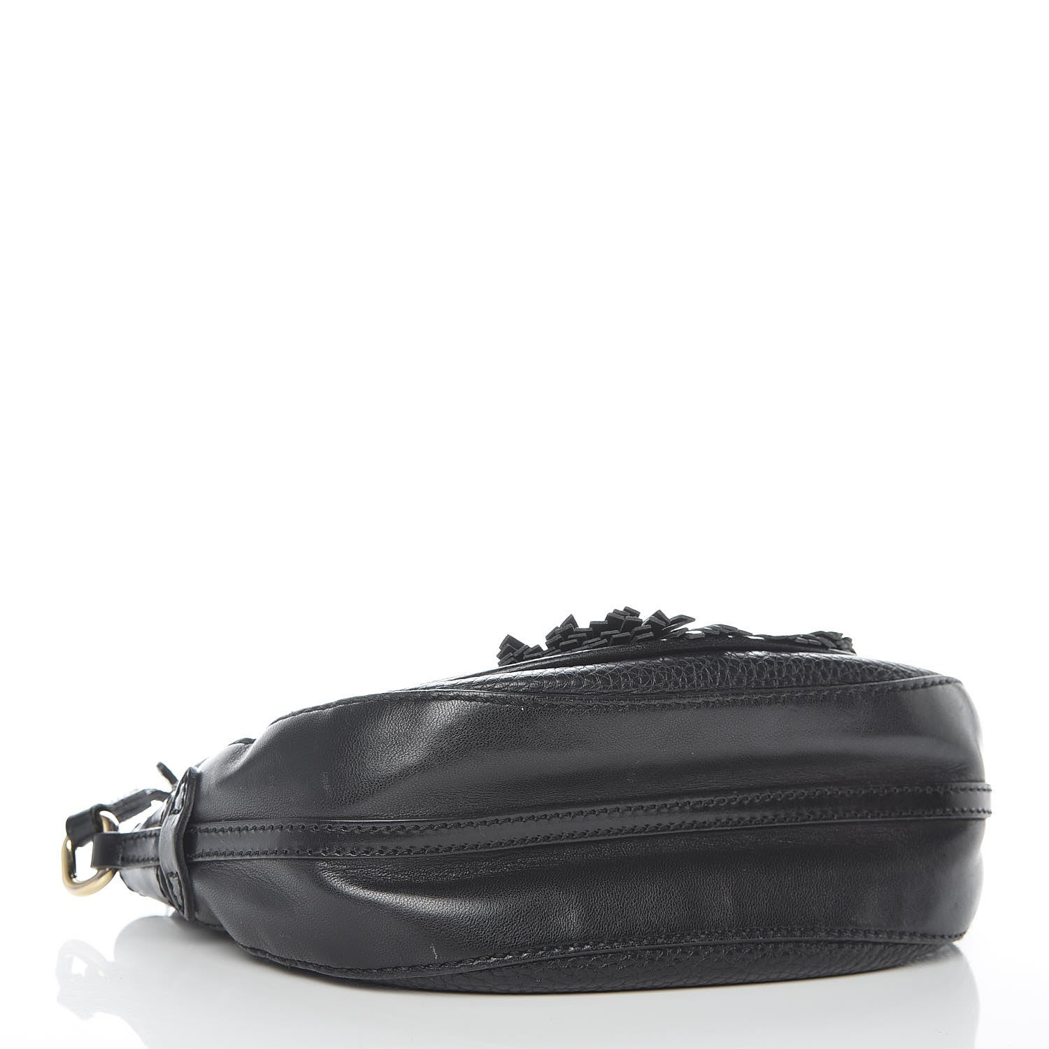 Burberry Haymarket Check Maydown Crossbody Bag Black 4 of 13