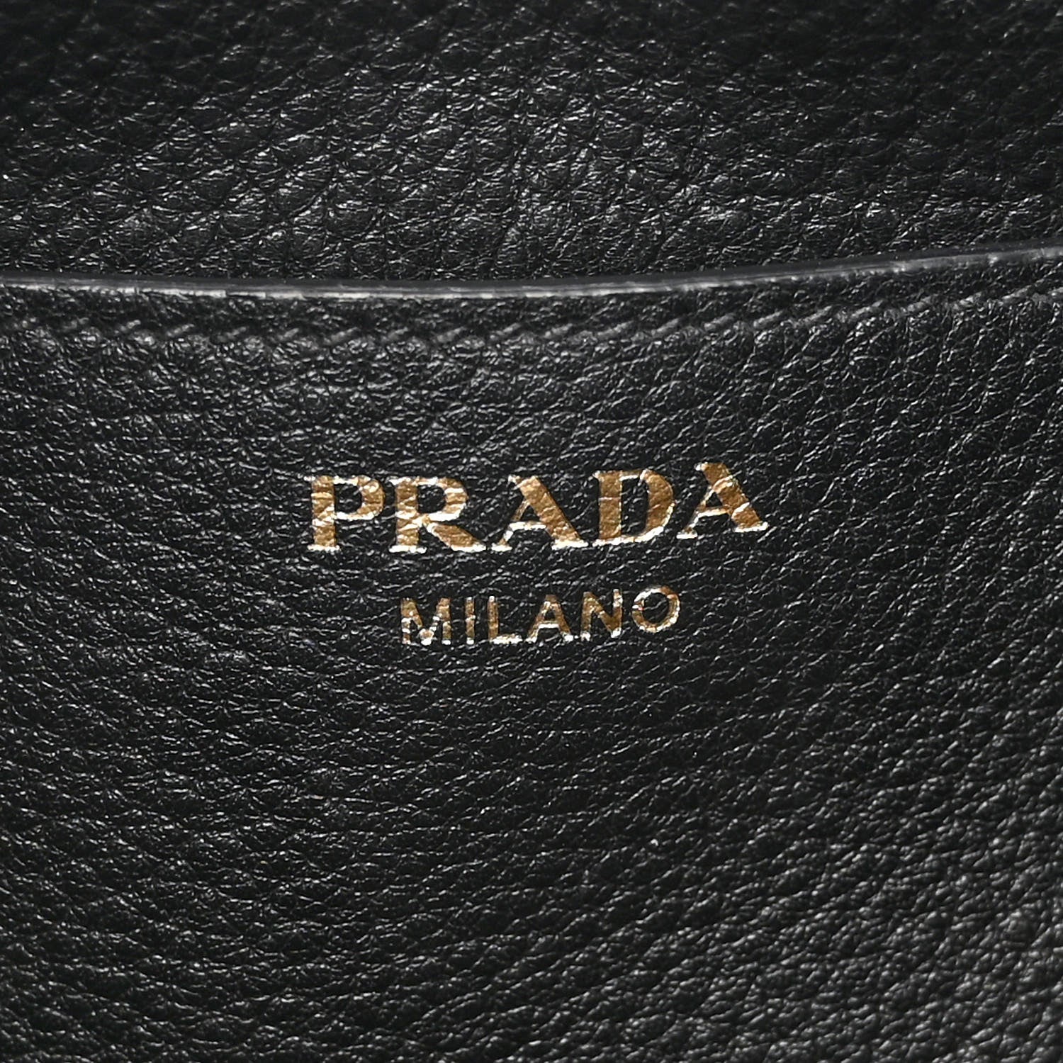 Prada Vitello Daino Bucket Bag Black 6 of 12