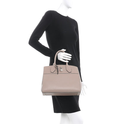 Louis Vuitton Calfskin City Steamer MM Galet 2 of 7