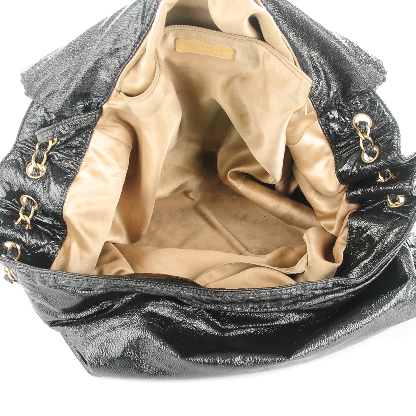 Vinyl XL Rock and Chain Flap Black