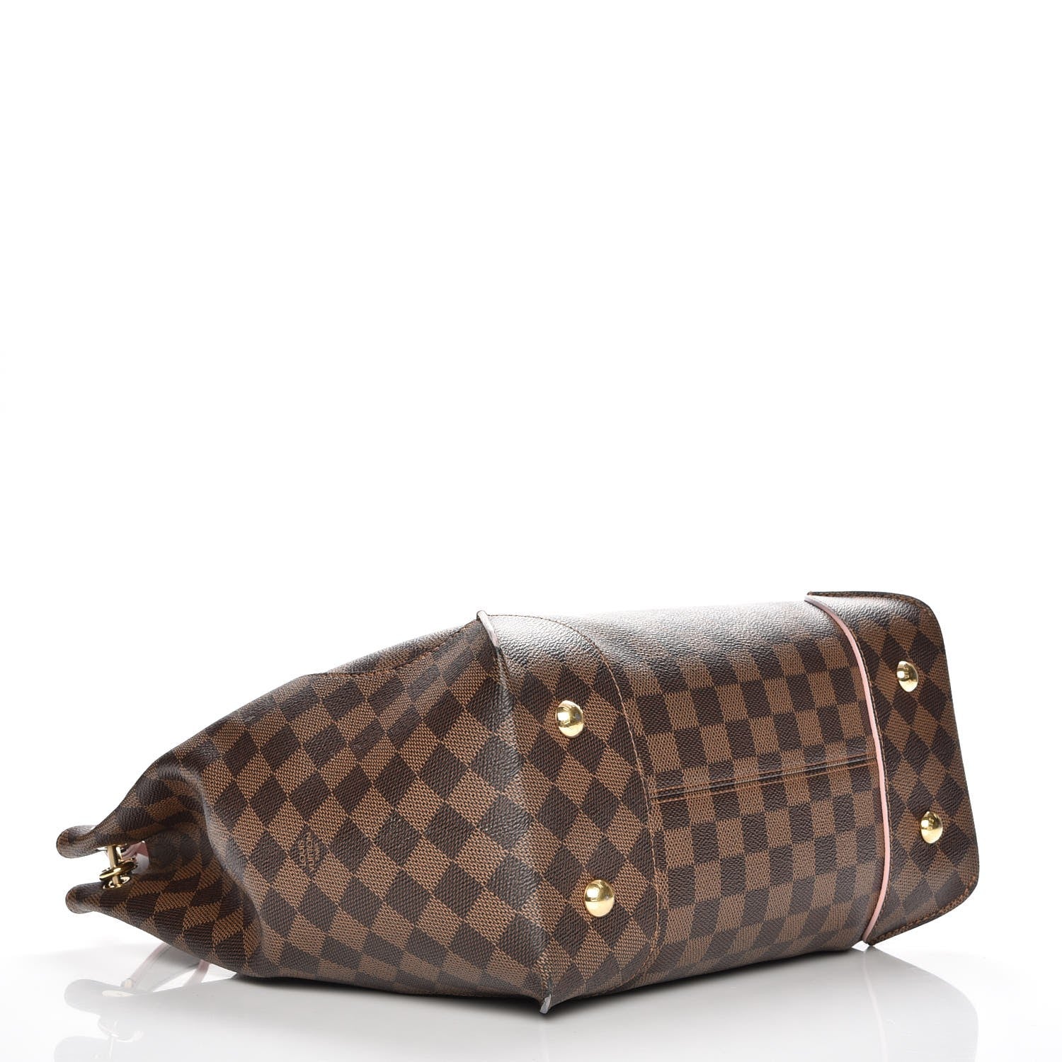 Louis Vuitton Damier Ebene Caissa Hobo Rose Ballerine 4 of 13