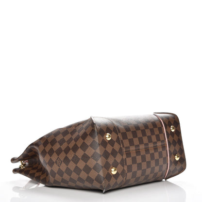 Louis Vuitton Damier Ebene Caissa Hobo Rose Ballerine 4 of 13
