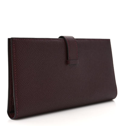 Hermes Epsom Bearn Gusset Wallet Bordeaux 3 of 7