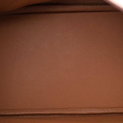 Hermes Taurillon Clemence Lindy 26 Gold 5 of 11