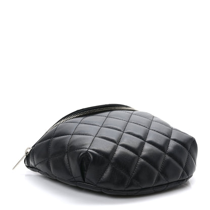 Chanel Lambskin Quilted Waist Belt Bag Black 4 of 9