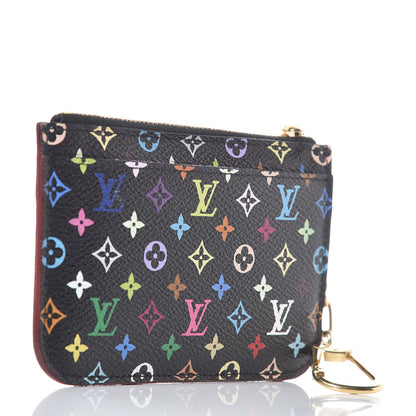 Louis Vuitton Monogram Multicolor Key Pouch Black Grenade 3 of 9