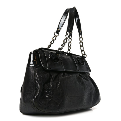 Fendi Nappa Patent B Bag Black 3 of 13