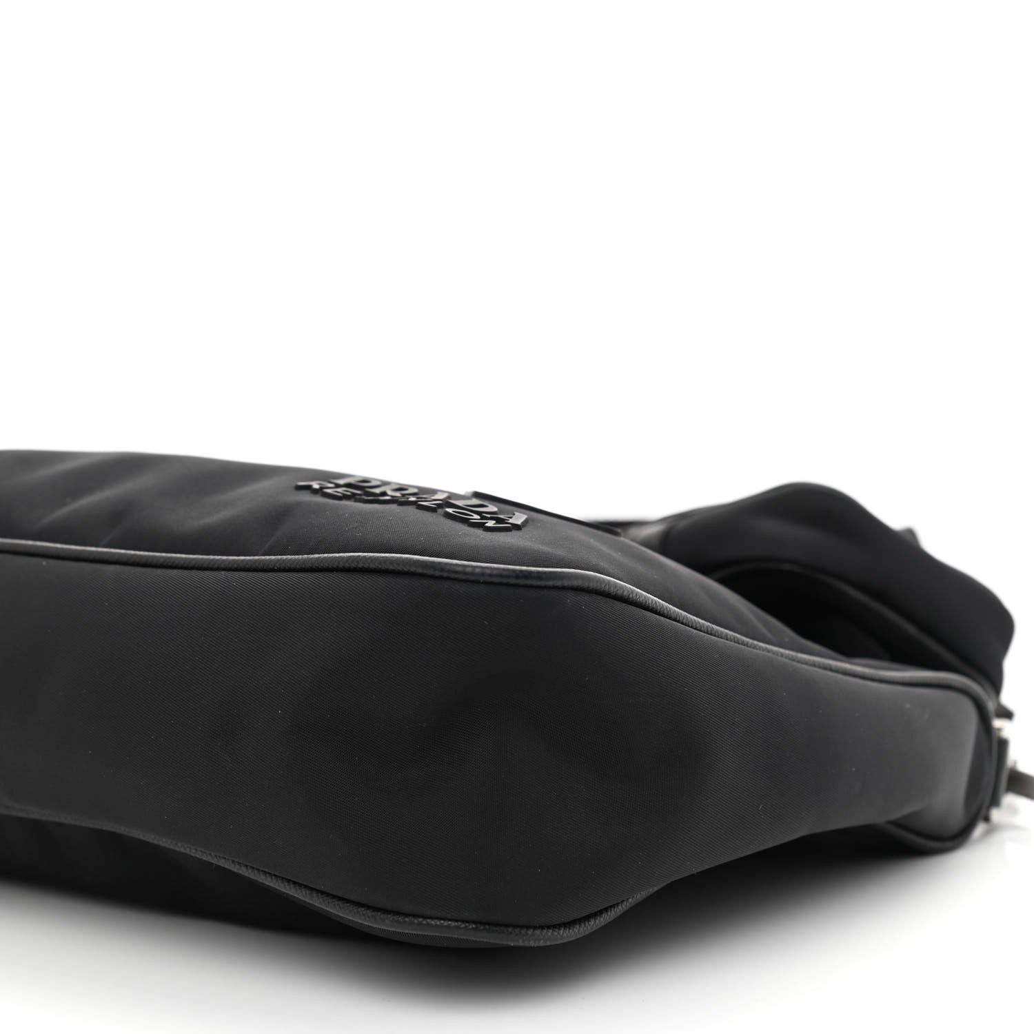 Prada Re-Nylon Saffiano Pocket Zippered Shoulder Bag Black 11 of 11