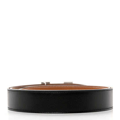 Hermes Box Togo 42mm H Belt 100 40 Black Gold 2 of 6