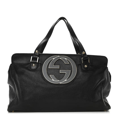Gucci Calfskin Blondie Satchel Black 1 of 10