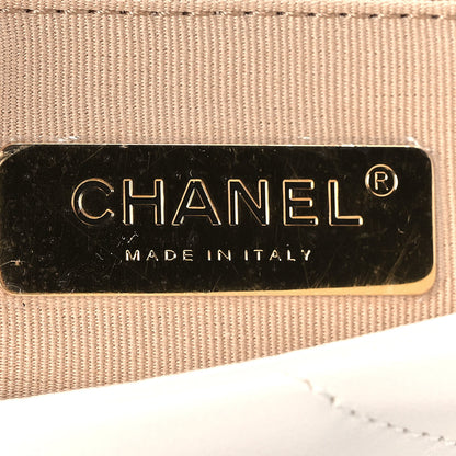 Chanel Lambskin Quilted Medium Chanel 19 Flap White 6 of 10