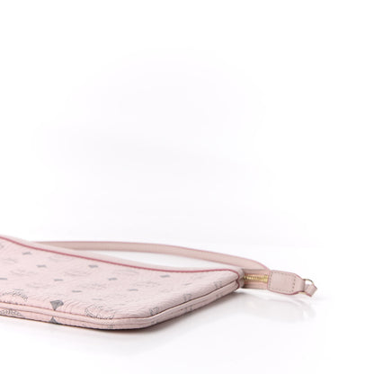 MCM Visetos Liz Shopper Tote Pouch Powder Pink 7 of 9