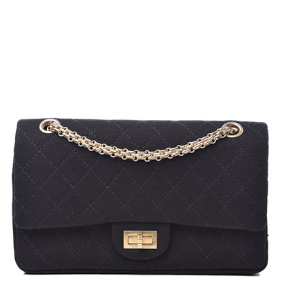 Chanel Jersey Quilted 2.55 Reissue 225 Flap Black 1 of 10