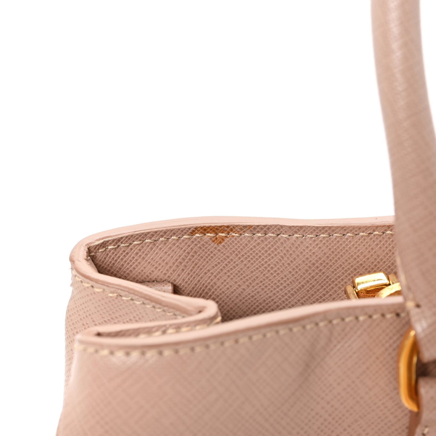 Saffiano Lux Medium Tote Cammeo