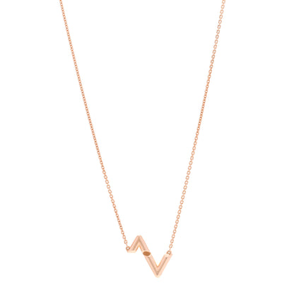 Louis Vuitton 18K Pink Gold LV Volt Upside Down Pendant Necklace 1 of 6