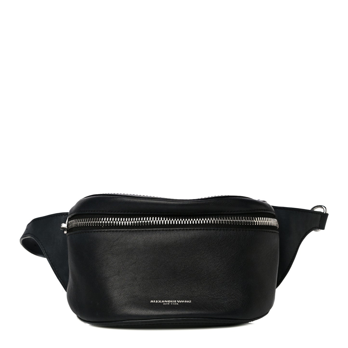 Calfskin Chain Ace Belt Bag Black