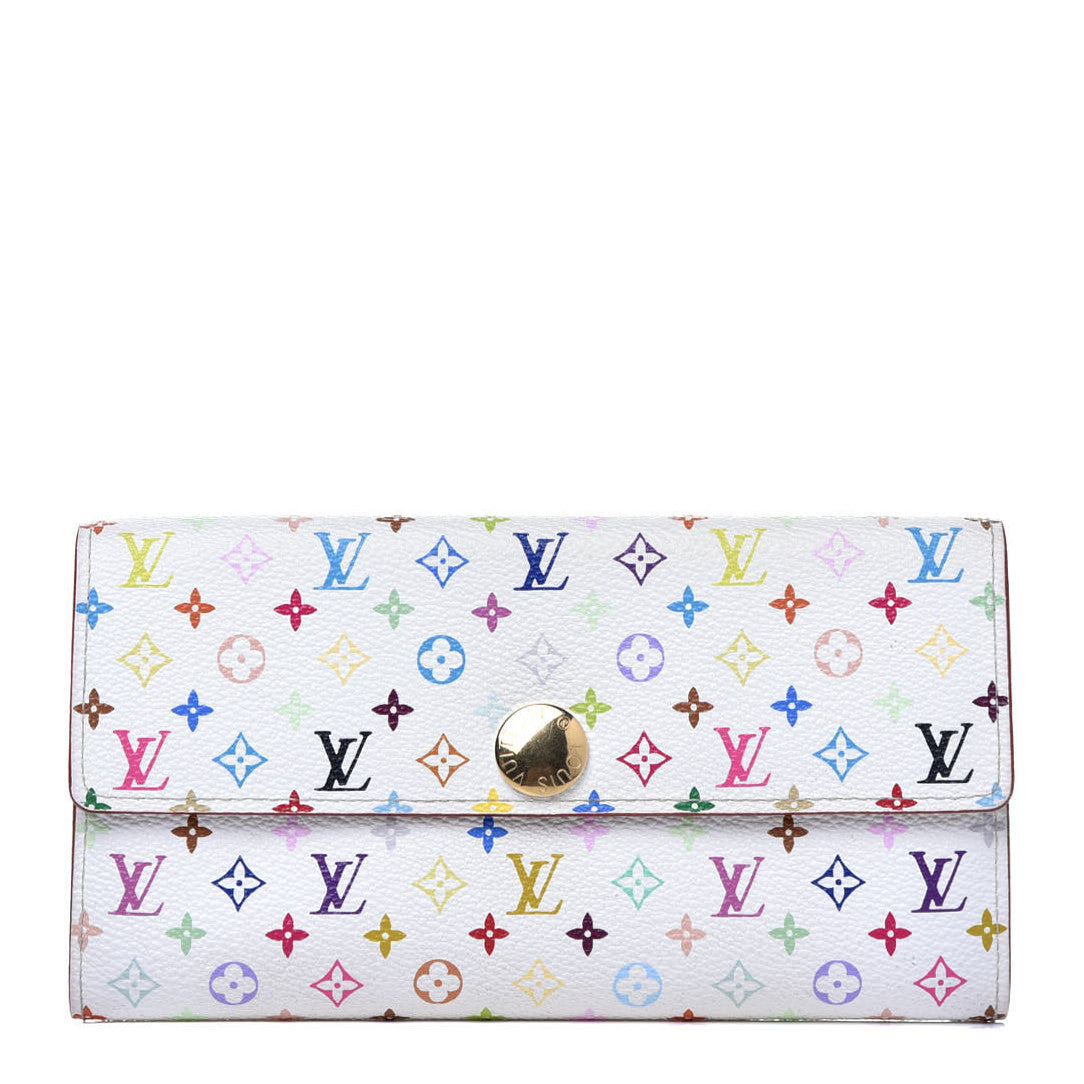 Louis Vuitton Monogram Multicolor Sarah Wallet White 1 of 6