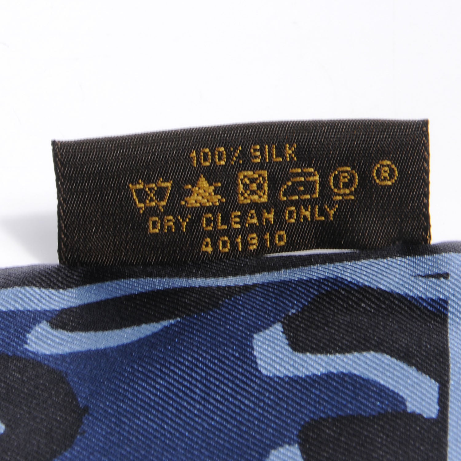 Louis Vuitton Silk Leopard Bandeau Blue 5 of 5