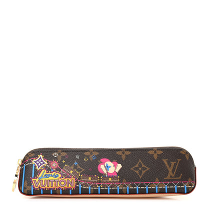 Louis Vuitton Monogram 2020 Christmas Animation Roller Coaster Elizabeth Pencil Pouch 1 of 6