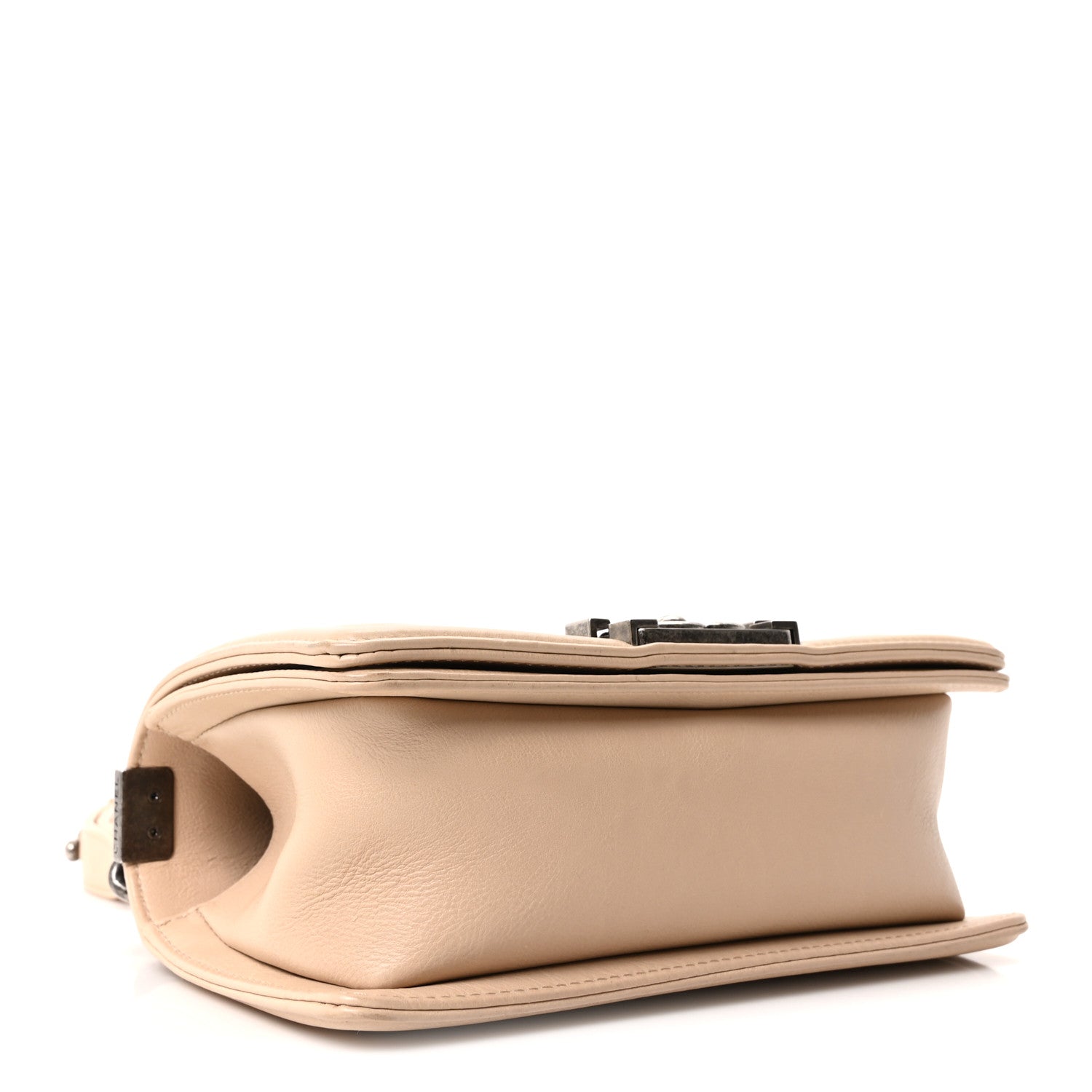 Chanel Calfskin Double Stitch Small Boy Flap Beige 4 of 11