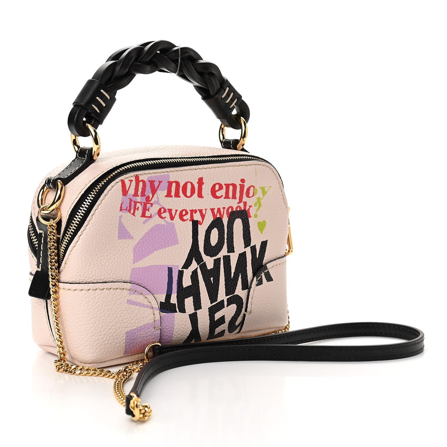 Chloe Corita Kent Print Grained Calfskin Mini Daria Bag 3 of 10