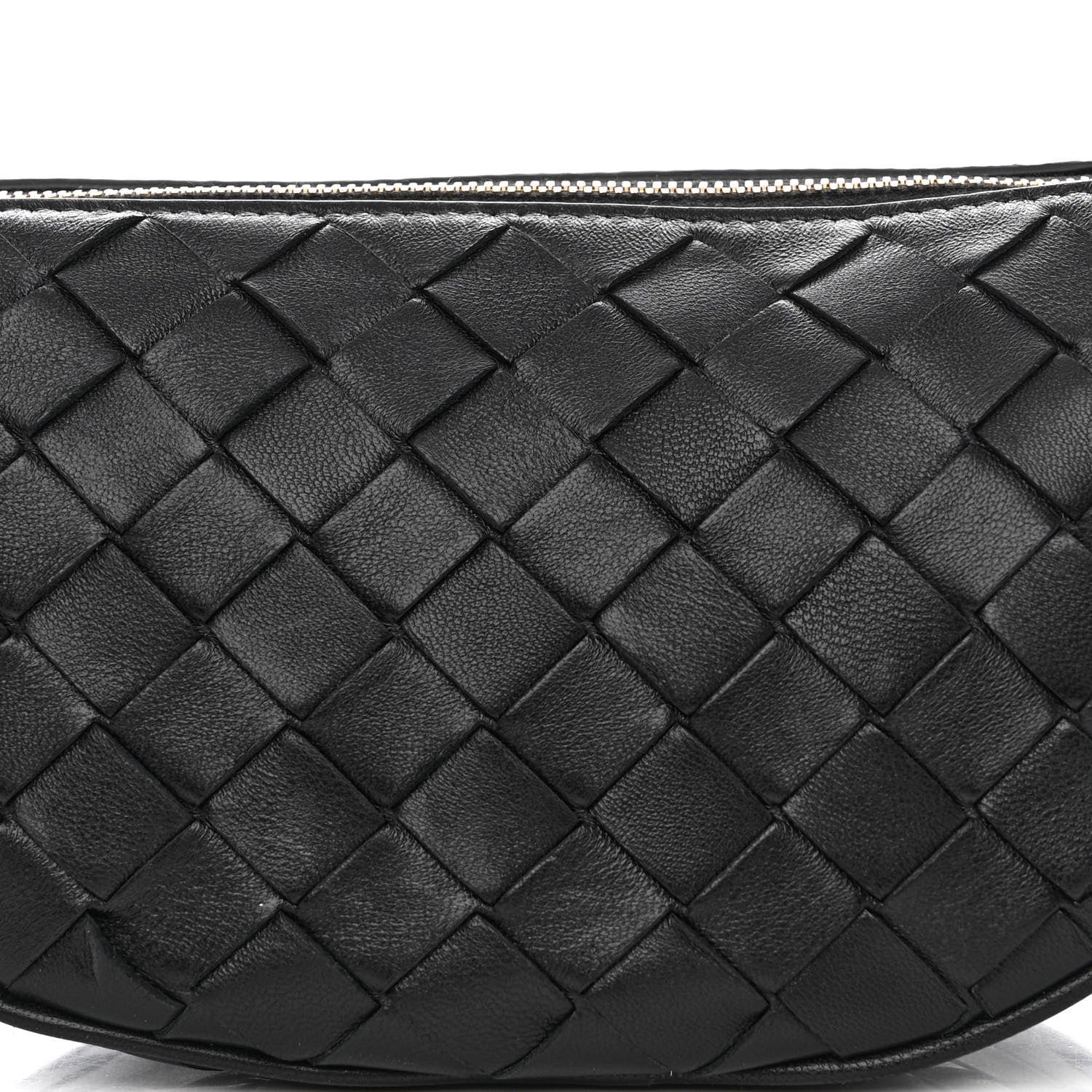 Bottega Veneta Nappa Intrecciato Half Moon Pouch On Strap Black 7 of 9