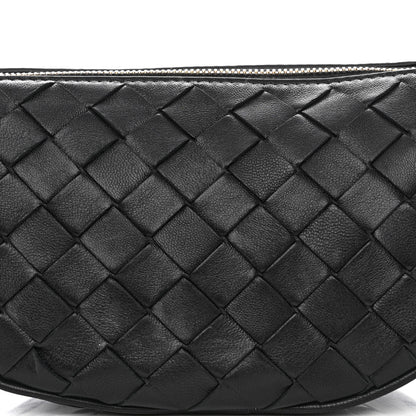 Bottega Veneta Nappa Intrecciato Half Moon Pouch On Strap Black 7 of 9