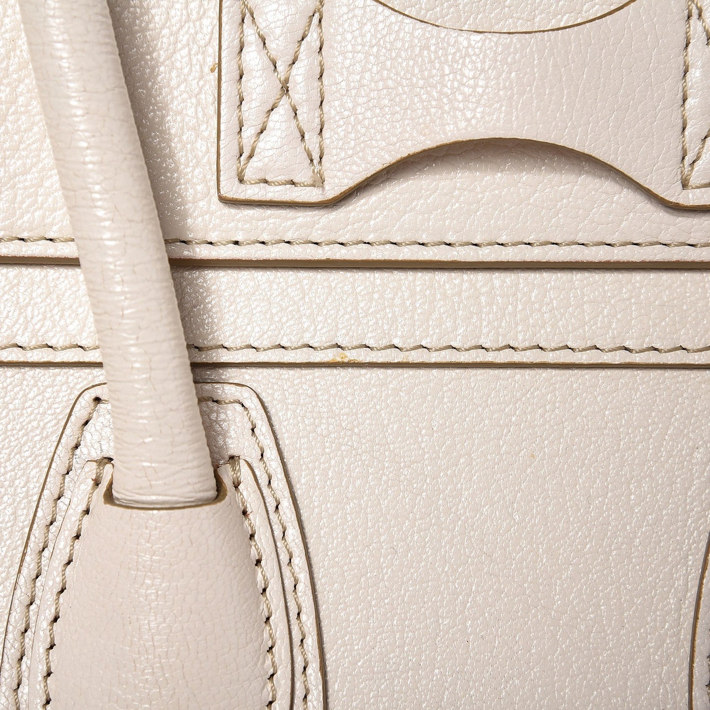 Goatskin Micro Luggage White
