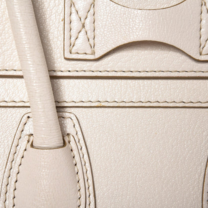 Celine Goatskin Micro Luggage White 10 of 12
