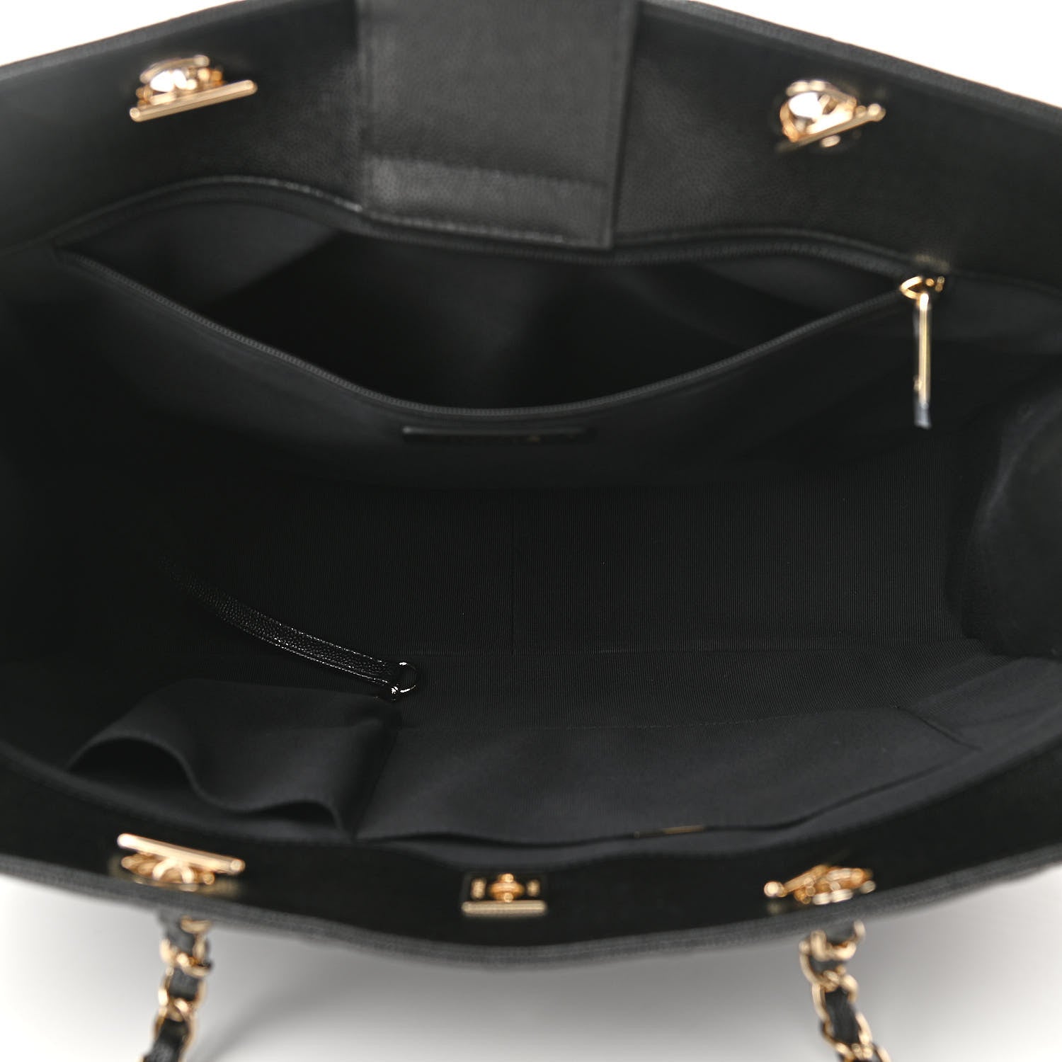 Chanel Caviar Quilted Large Shopping Tote Black 5 of 10