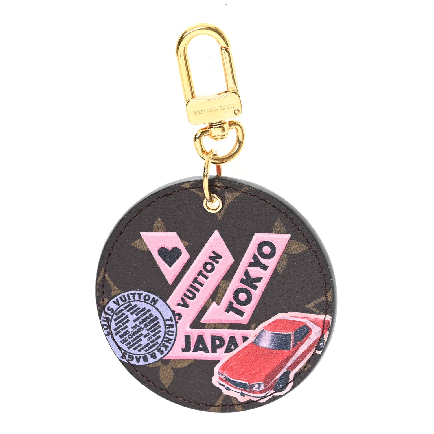 Louis Vuitton Monogram World Tour Bag Charm Key Holder 1 of 3