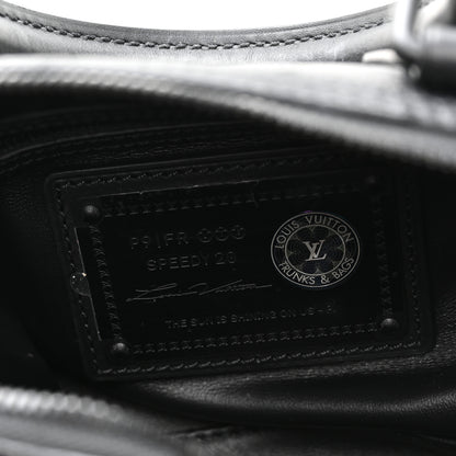 Louis Vuitton Calfskin Monogram Speedy P9 Bandouliere 20 Ultra Black 7 of 12