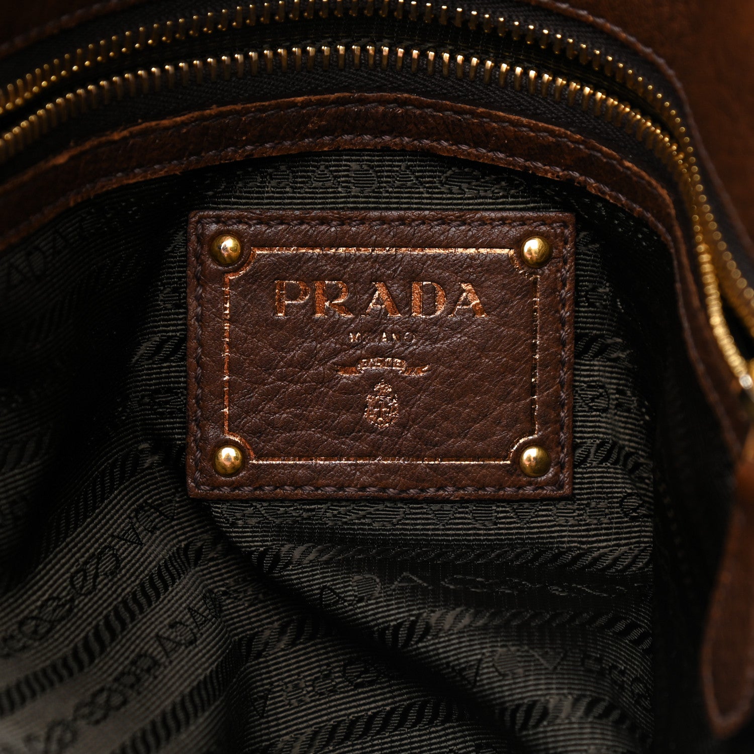Prada Deerskin Tote Bruciato 6 of 17