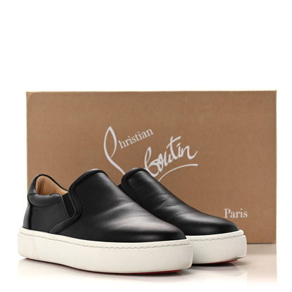 Christian Louboutin Calfskin Masteraltissima Flat Sneakers 37 Black 9 of 9