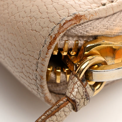 Balenciaga Chevre Gold Metallic Edge Hardware Continental Zip Around Wallet Beige Sable 17 of 17