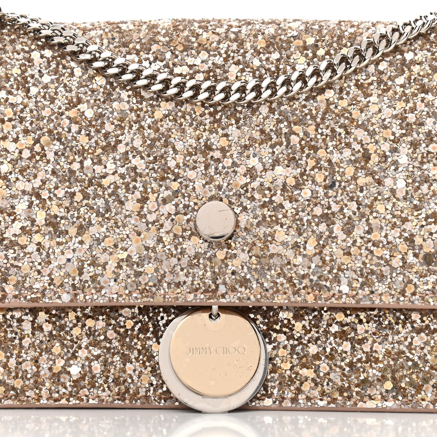Coarse Glitter Mini Finley Shoulder Bag Ballet Pink