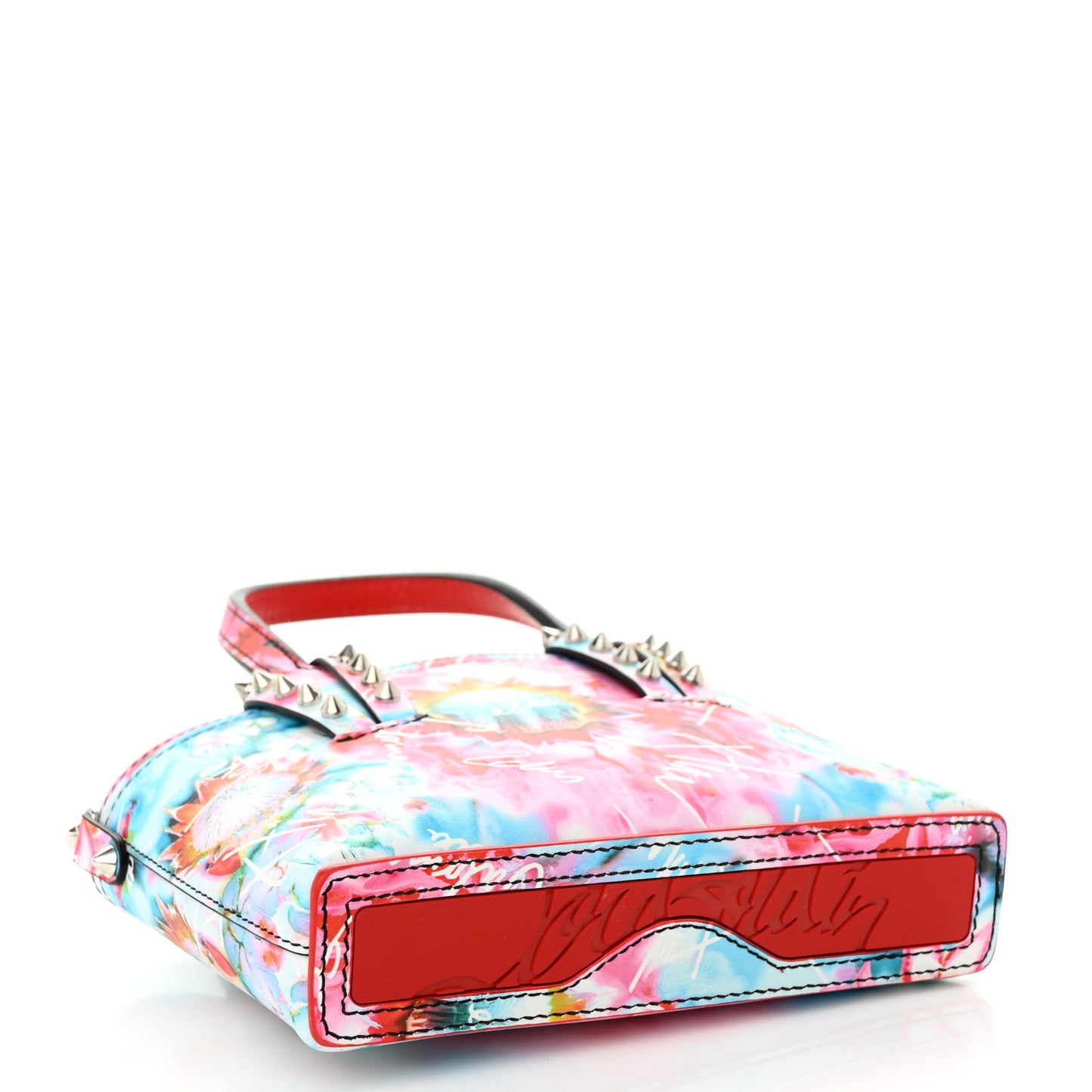 Calfskin Nano Celebration Print Cabata Tote Multicolor