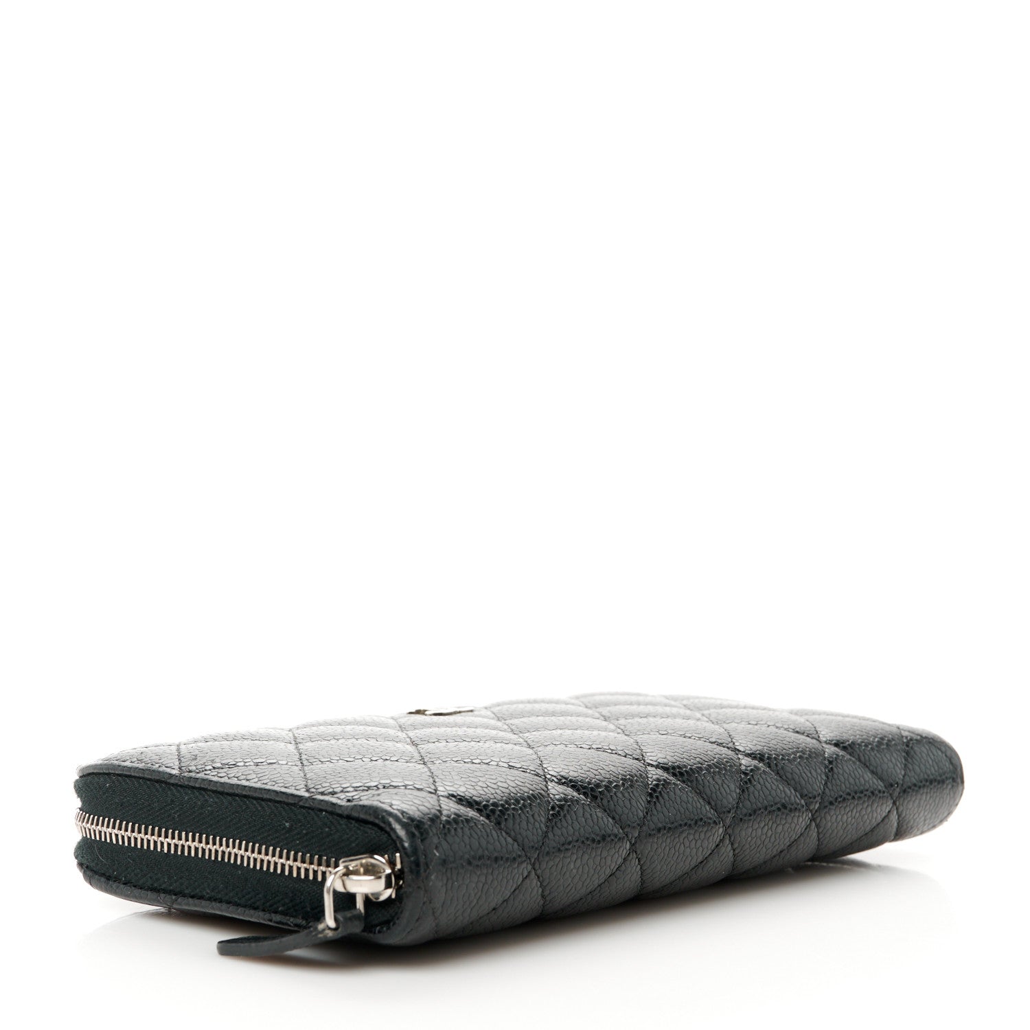 Chanel Caviar Quilted Large Gusset Zip Around Wallet Black 4 of 10