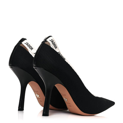 Christian Dior Technical Canvas J'Adior Ribbon Pumps 39.5 Black 4 of 10