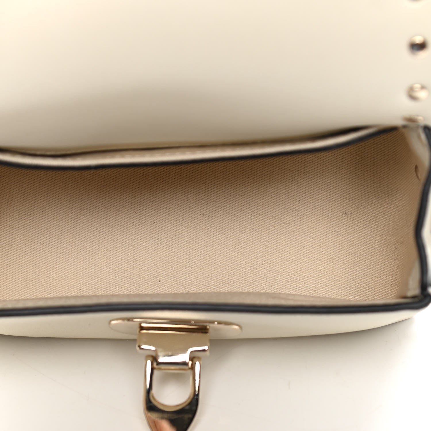 Valentino Garavani Calfskin Mini Rockstud Crossbody Bag Ivory 5 of 12