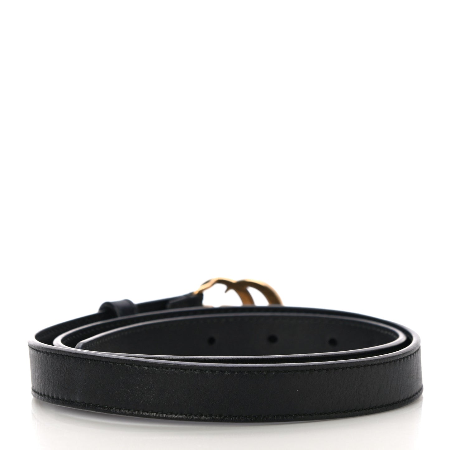 Calfskin Double G 20mm Belt 80 32 Black