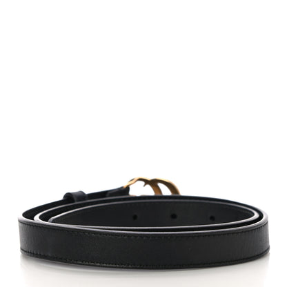 Gucci Calfskin Double G 20mm Belt 80 32 Black 3 of 7