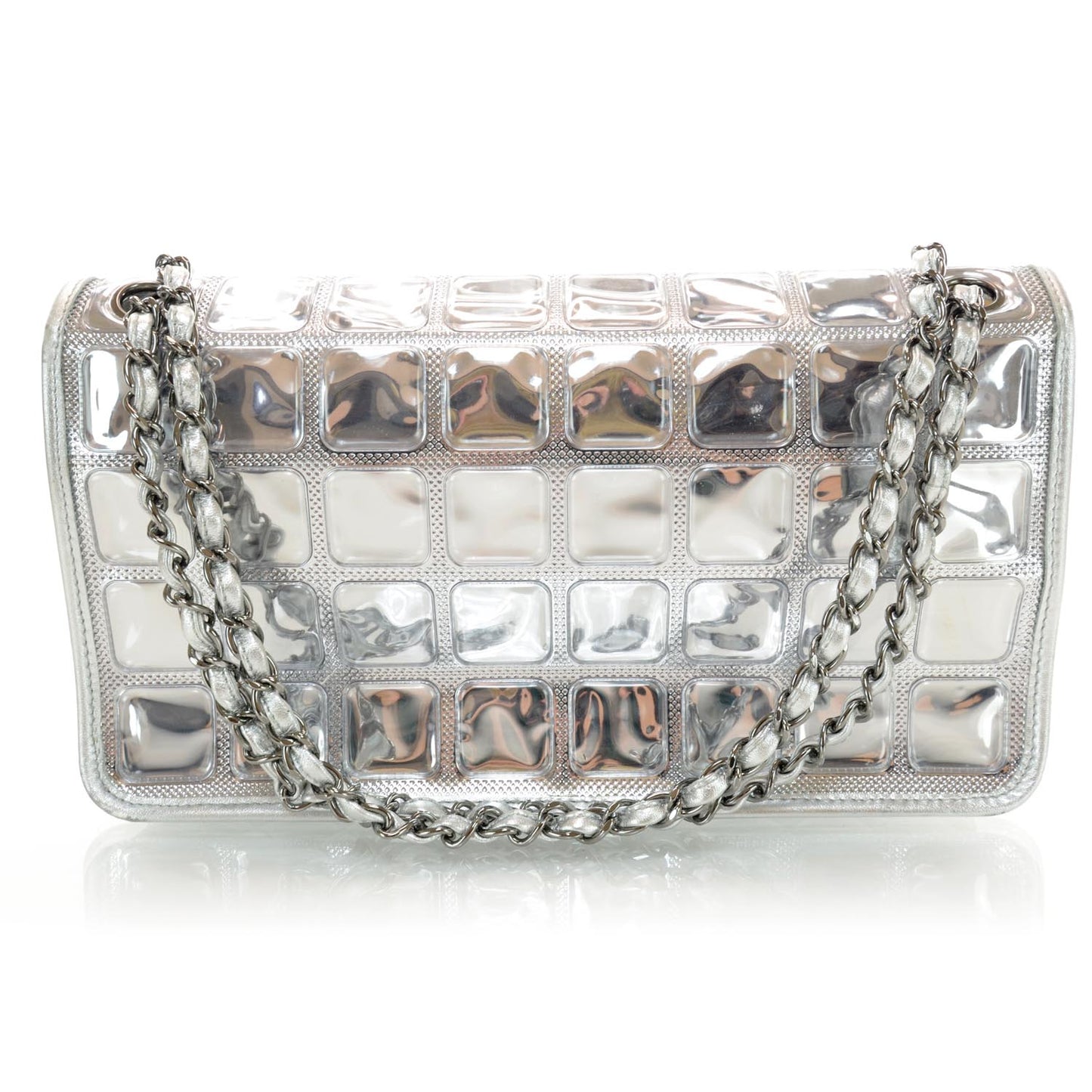 Vinyl Ice Cube Large Flap Bag