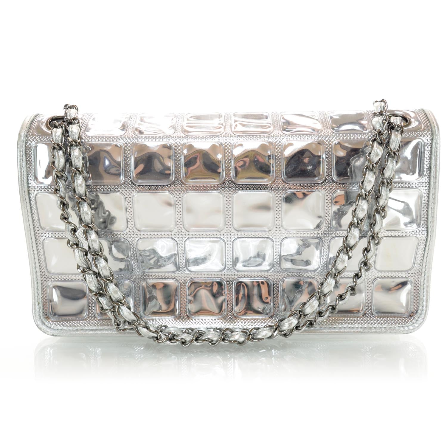 Chanel Vinyl Ice Cube Large Flap Bag 3 of 8