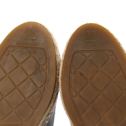 Chanel Lambskin CC Espadrilles 38 Black 7 of 9