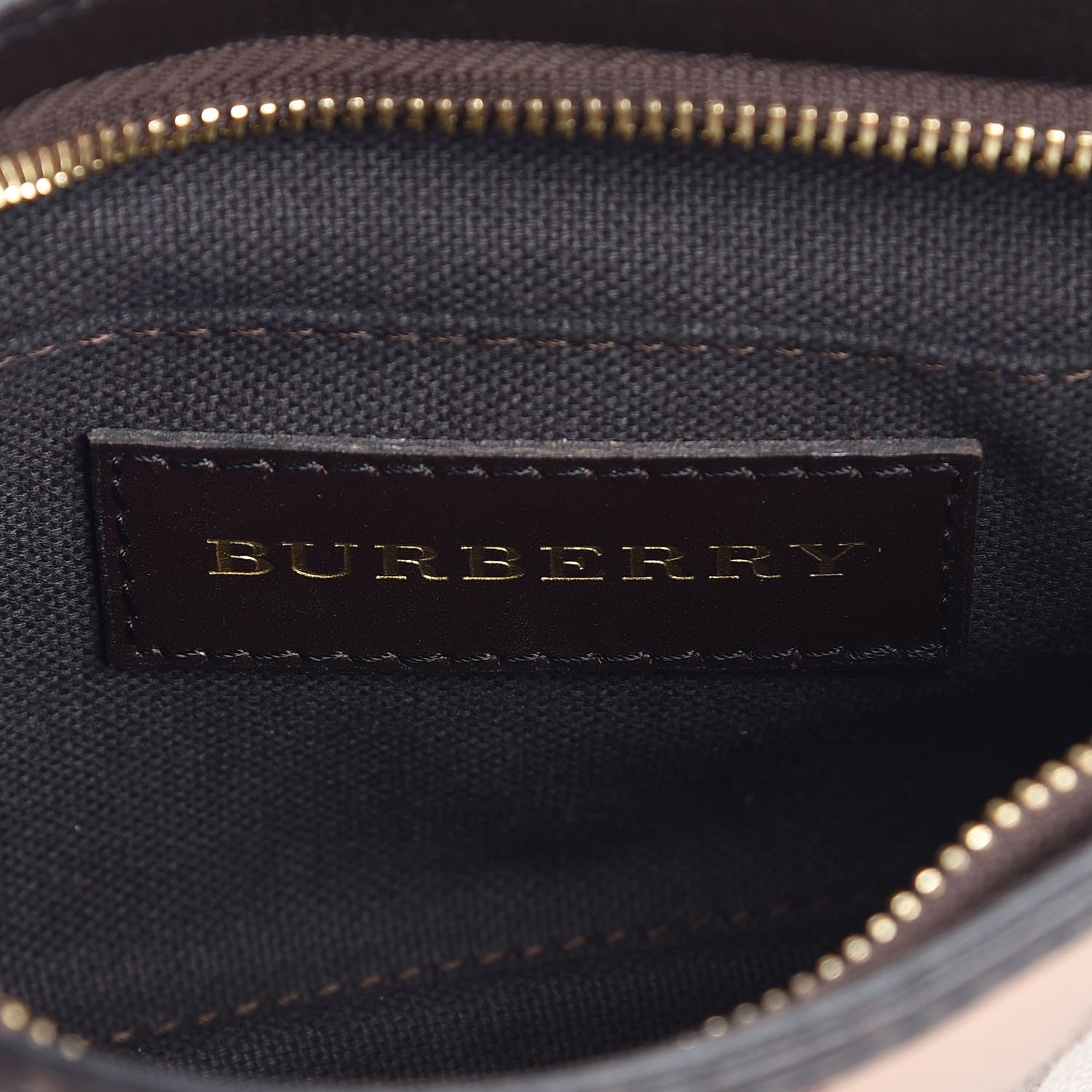Burberry Haymarket Check Pochette Chocolate 6 of 7