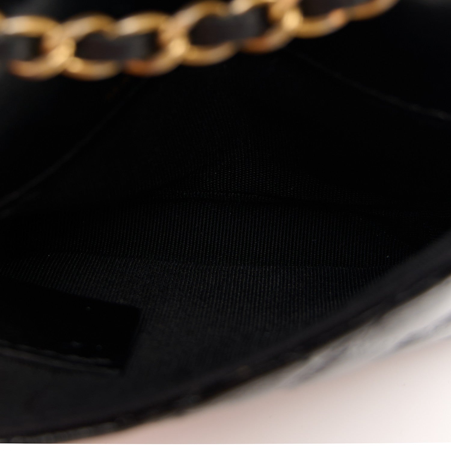 Chanel Shiny Aged Calfskin Quilted Waist Belt Bag Black 5 of 11