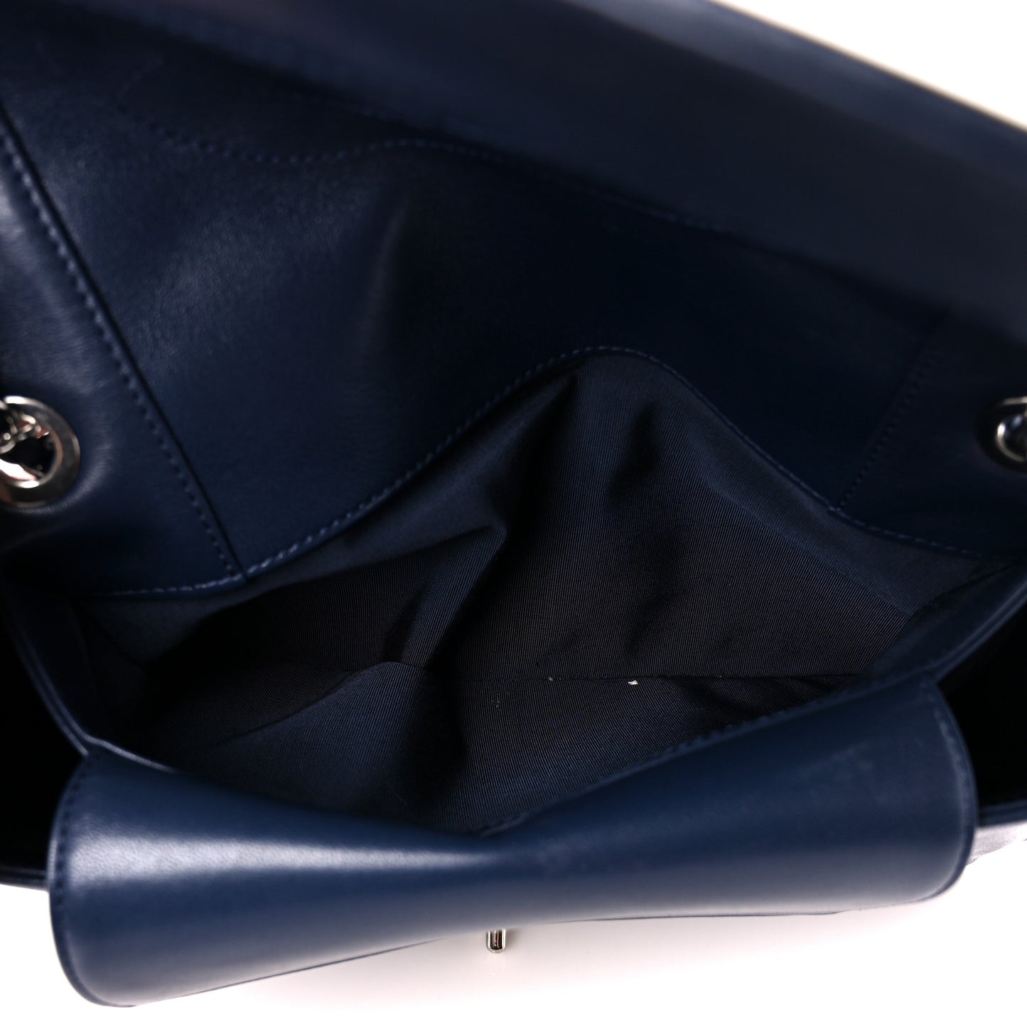 Sheepskin Quilted Vintage Mademoiselle Flap Dark Navy