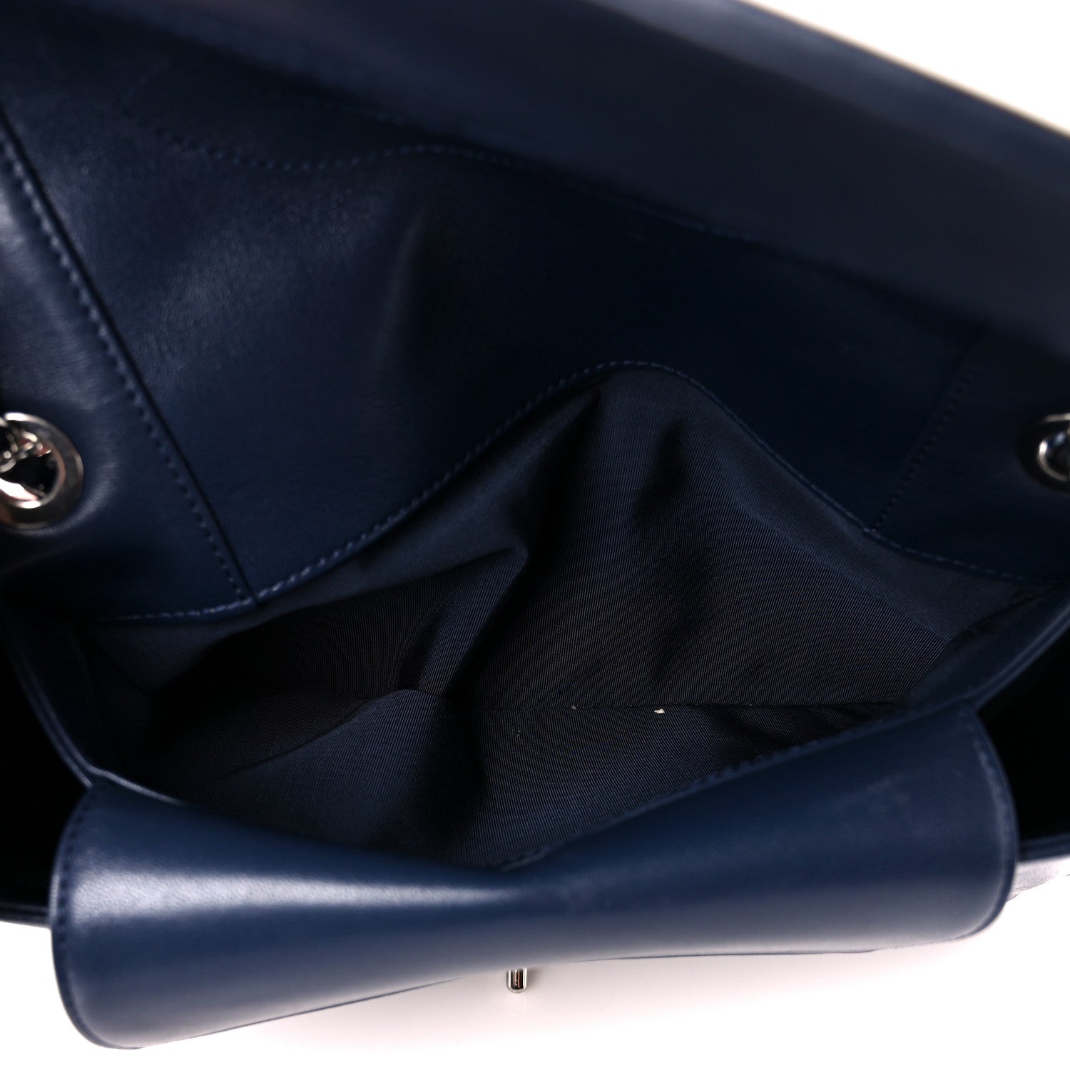 Chanel Sheepskin Quilted Vintage Mademoiselle Flap Dark Navy 6 of 13